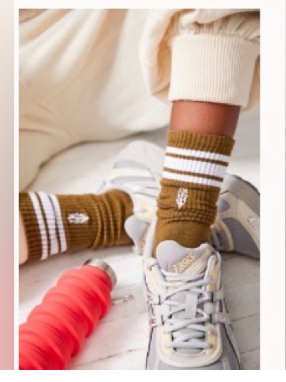 Free People x Lucky Honey Army Green Socks